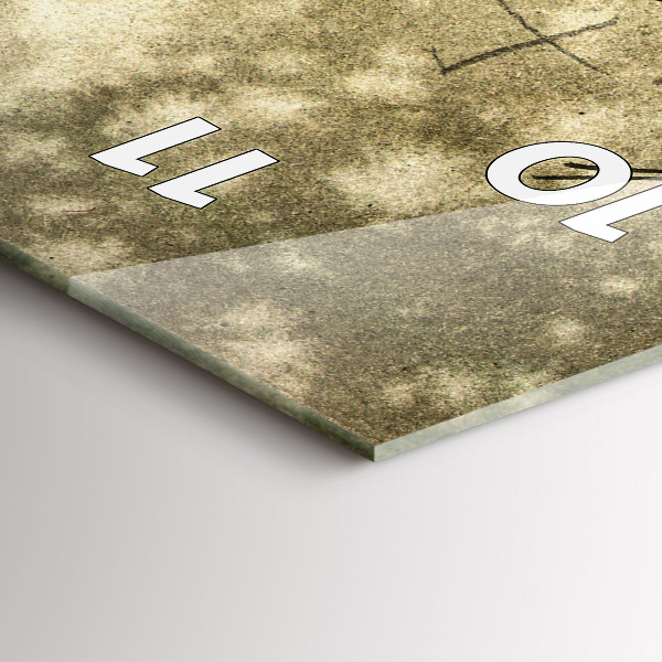 Vertikálne hodiny Park a stromy v sépiovej farbe