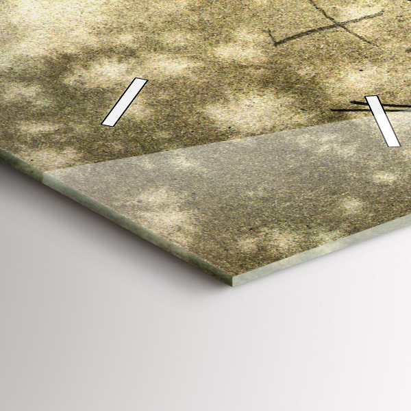 Vertikálne hodiny Park a stromy v sépiovej farbe