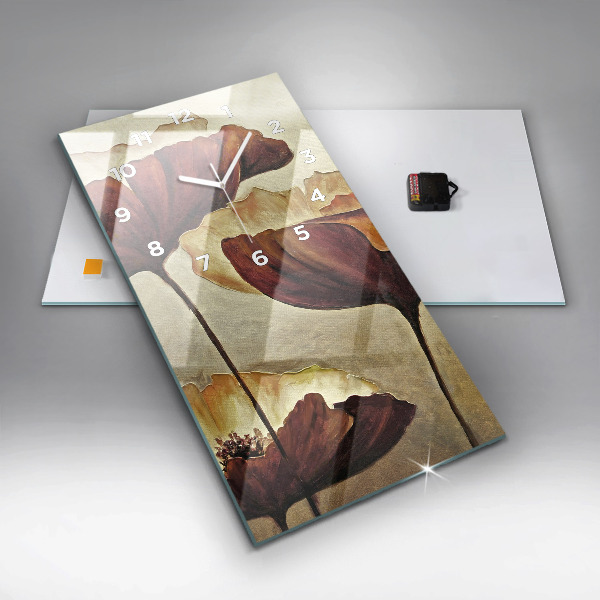 Vertikálne hodiny Maľované maky