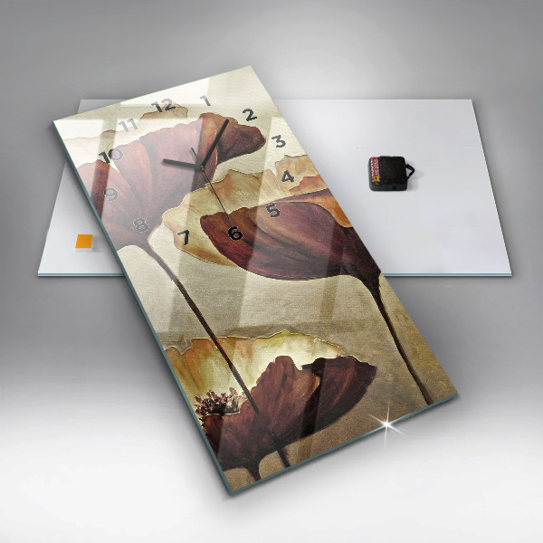 Vertikálne hodiny Maľované maky