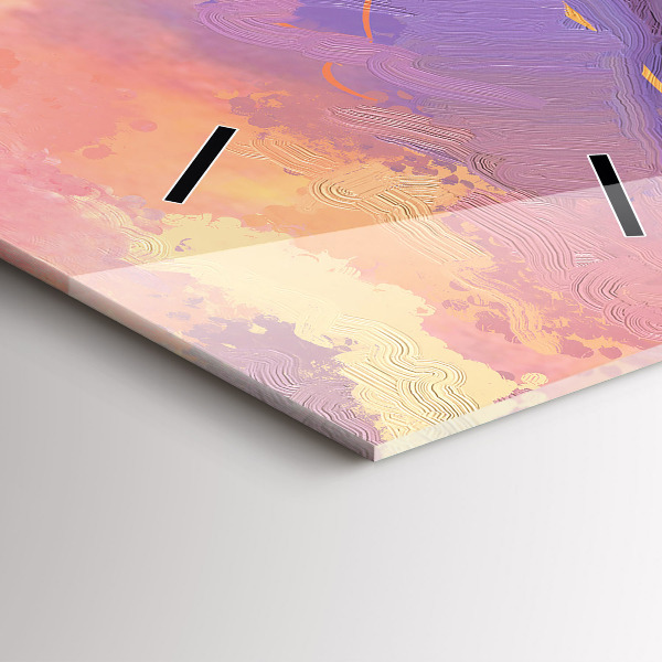 Vertikálne hodiny Krajina prírody a kvetov