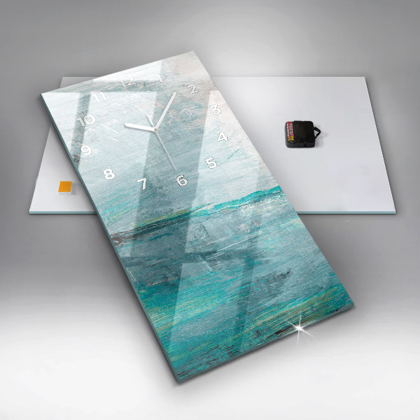 Vertikálne hodiny Olejová textúra abstrakcia