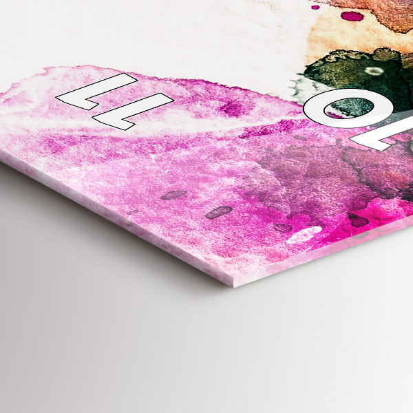 Vertikálne hodiny Abstraktná ženská tvár