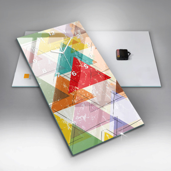 Vertikálne hodiny Geometrické trojuholníky