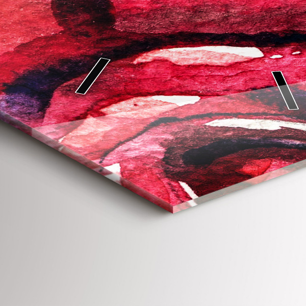 Vertikálne hodiny Farebný portrét ženy