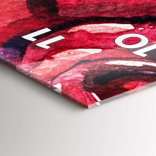 Vertikálne hodiny Farebný portrét ženy