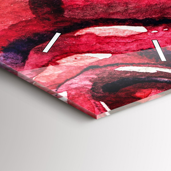 Vertikálne hodiny Farebný portrét ženy