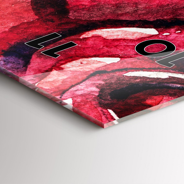 Vertikálne hodiny Farebný portrét ženy