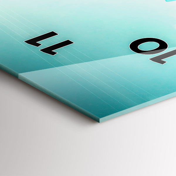 Vertikálne hodiny Auto so surfom