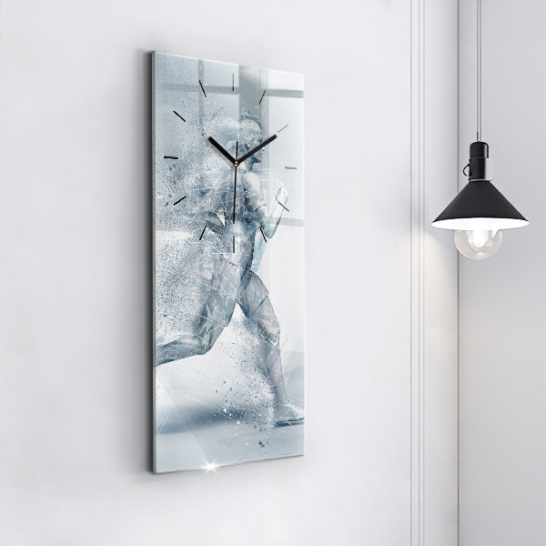 Vertikálne hodiny Bežiaci muž