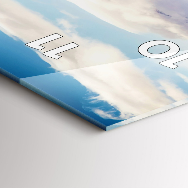 Vertikálne hodiny Pohľad na jazero