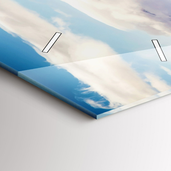 Vertikálne hodiny Pohľad na jazero