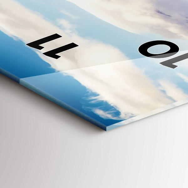 Vertikálne hodiny Pohľad na jazero