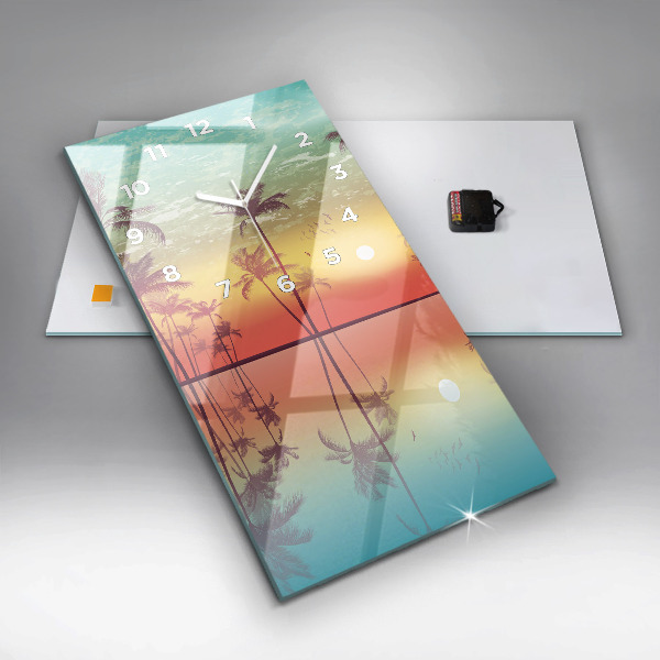 Vertikálne hodiny Tropické palmy