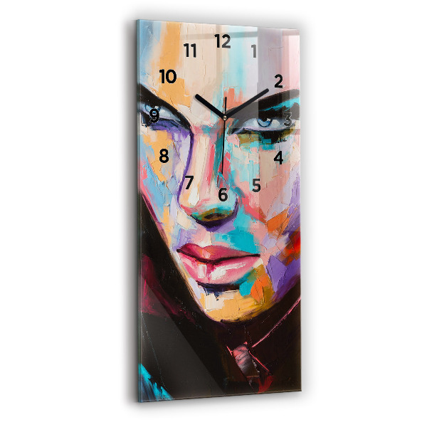 Vertikálne hodiny Portrét ženy