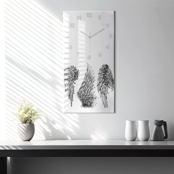 Vertikálne hodiny Anjelské krídla