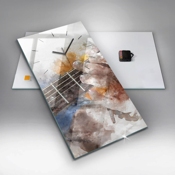 Vertikálne hodiny Gitarová grafika