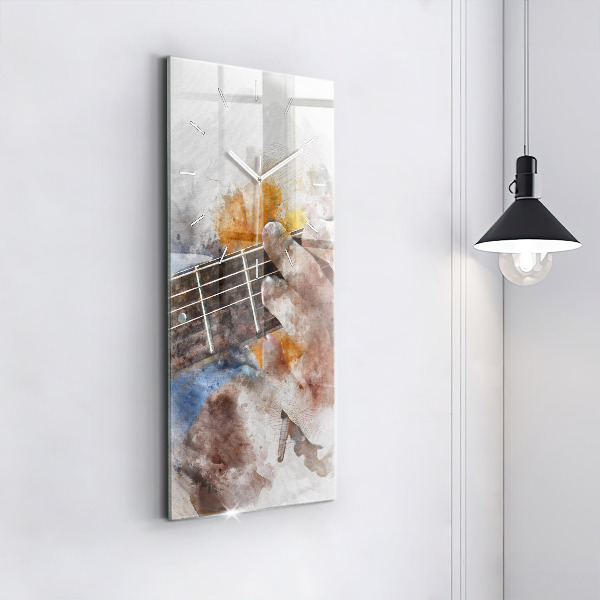 Vertikálne hodiny Gitarová grafika