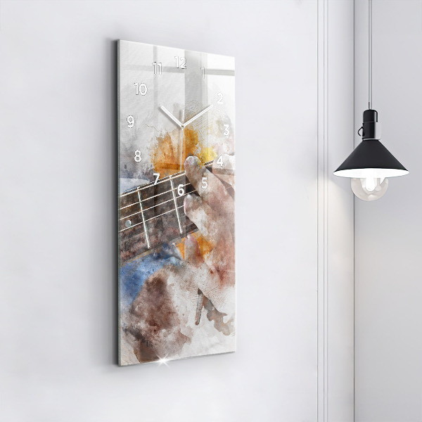 Vertikálne hodiny Gitarová grafika