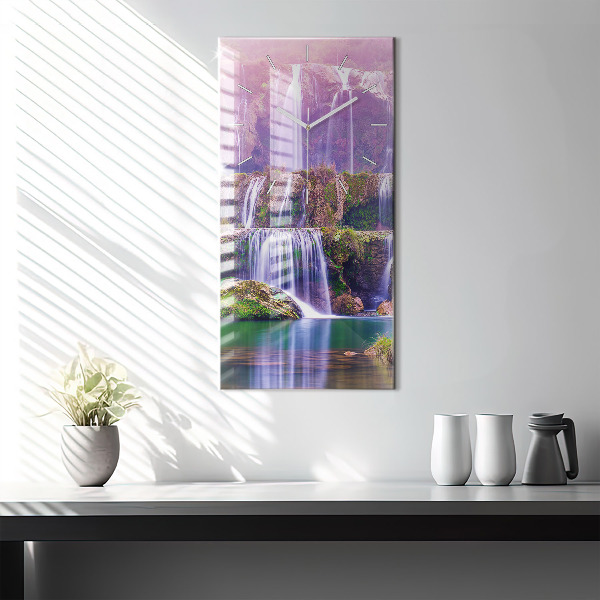 Vertikálne hodiny Vodopád Jiulong v Číne