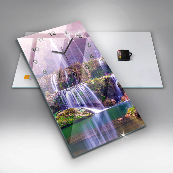 Vertikálne hodiny Vodopád Jiulong v Číne