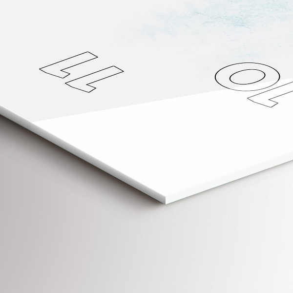 Vertikálne hodiny Zimný les