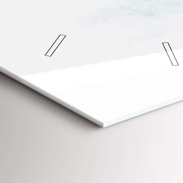 Vertikálne hodiny Zimný les