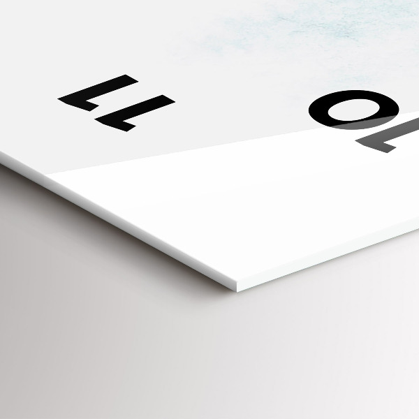 Vertikálne hodiny Zimný les