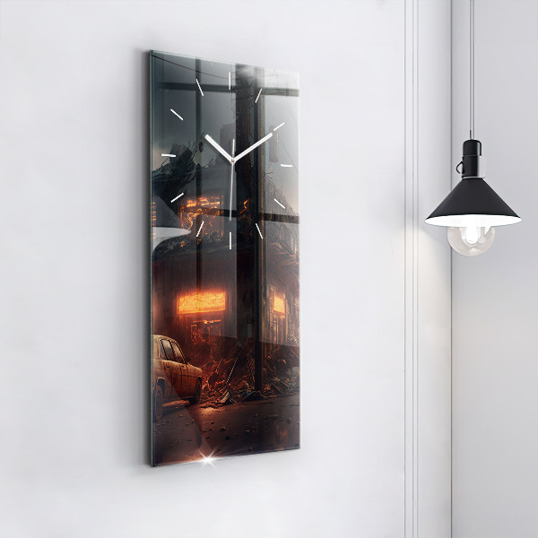 Vertikálne hodiny Apokalyptická budova