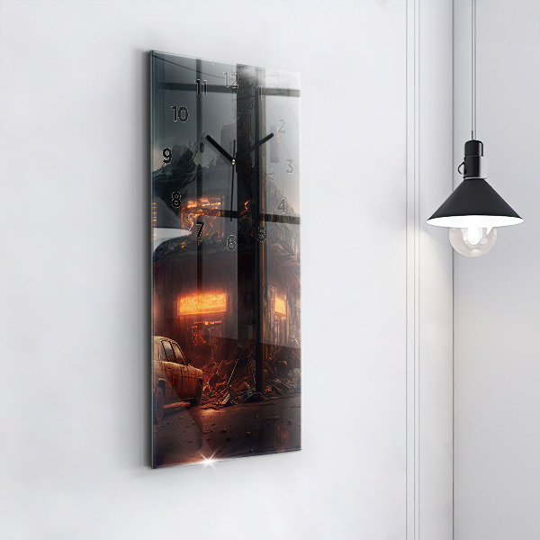 Vertikálne hodiny Apokalyptická budova