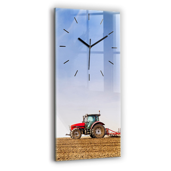 Vertikálne hodiny Farmár v traktore