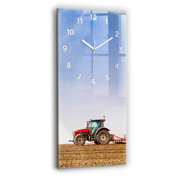 Vertikálne hodiny Farmár v traktore