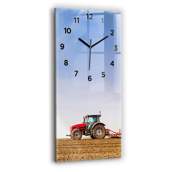 Vertikálne hodiny Farmár v traktore