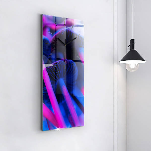 Vertikálne hodiny Magické farebné huby