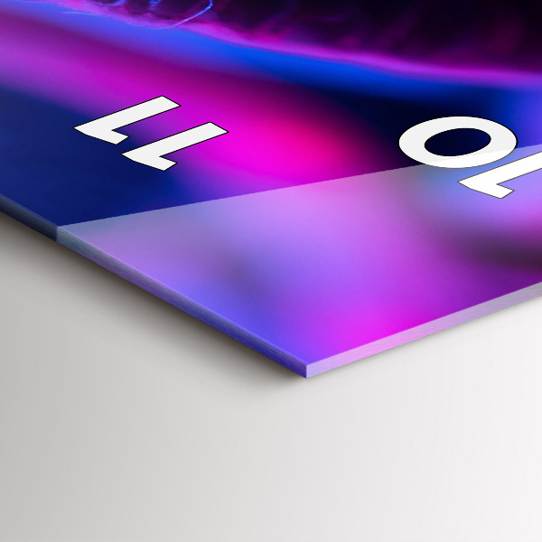 Vertikálne hodiny Magické farebné huby