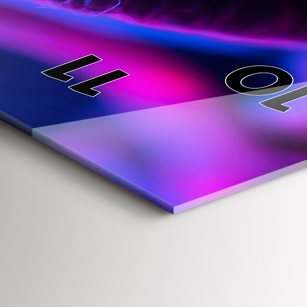 Vertikálne hodiny Magické farebné huby