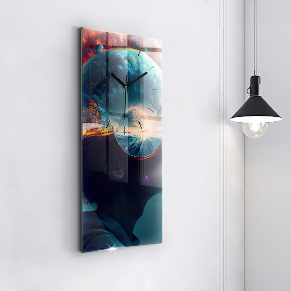 Vertikálne hodiny Futuristický svet