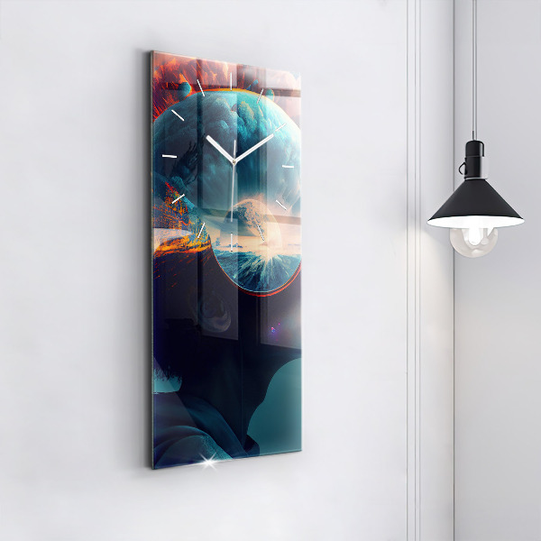 Vertikálne hodiny Futuristický svet