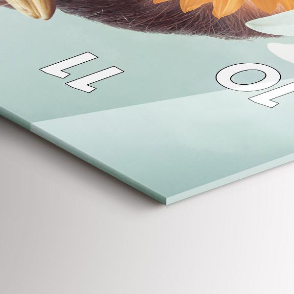 Vertikálne hodiny Žena s kvetmi