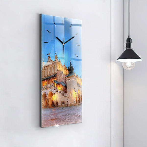 Vertikálne hodiny Hlavné trhové námestie v Krakove