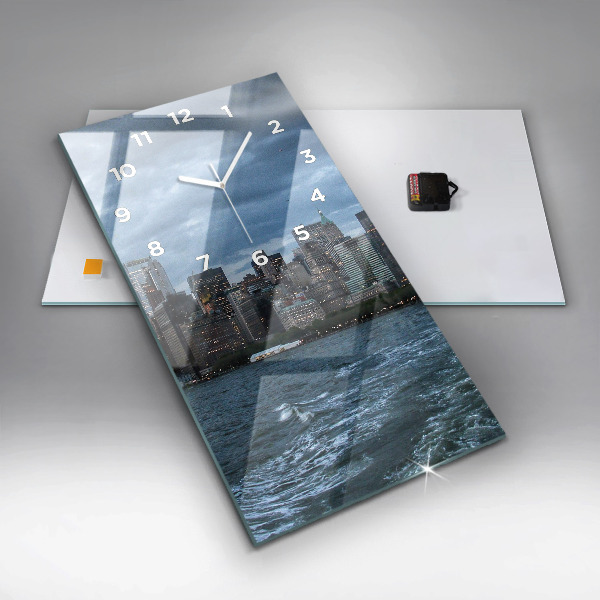 Vertikálne hodiny Panoráma New Yorku