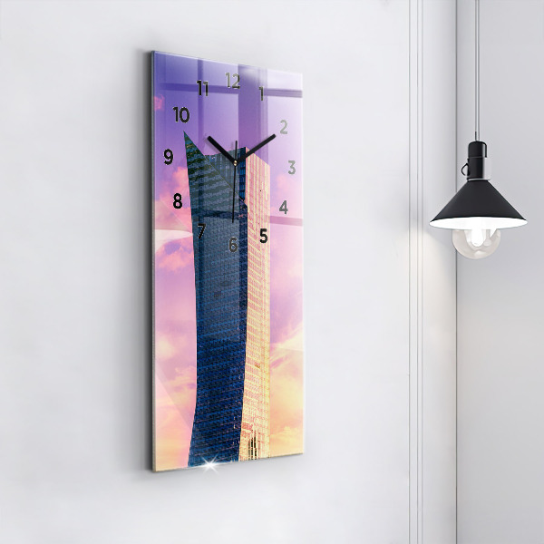 Vertikálne hodiny Mrakodrap vo Varšave