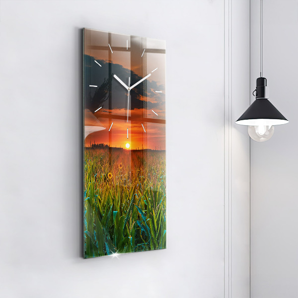 Vertikálne hodiny Slnečnice na lúke