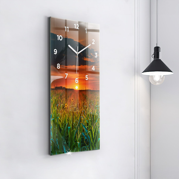 Vertikálne hodiny Slnečnice na lúke