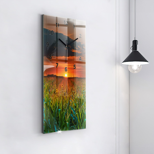 Vertikálne hodiny Slnečnice na lúke