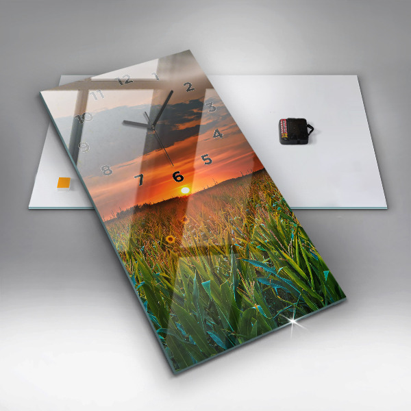 Vertikálne hodiny Slnečnice na lúke