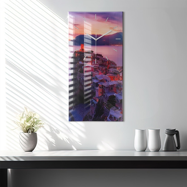 Vertikálne hodiny Nápis spomienok