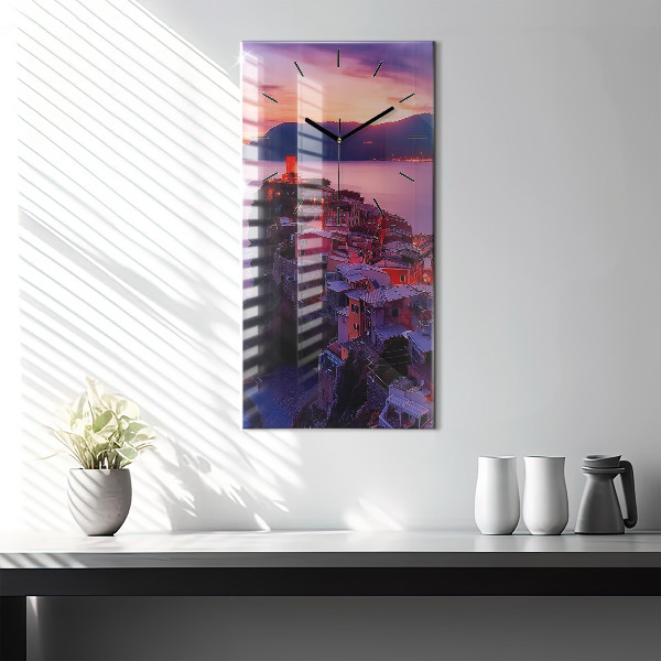 Vertikálne hodiny Nápis spomienok