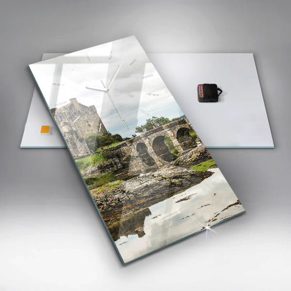 Vertikálne hodiny Hrad Eilean Donan v Škótsku