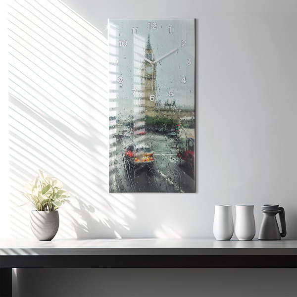 Vertikálne hodiny Daždivý Londýn